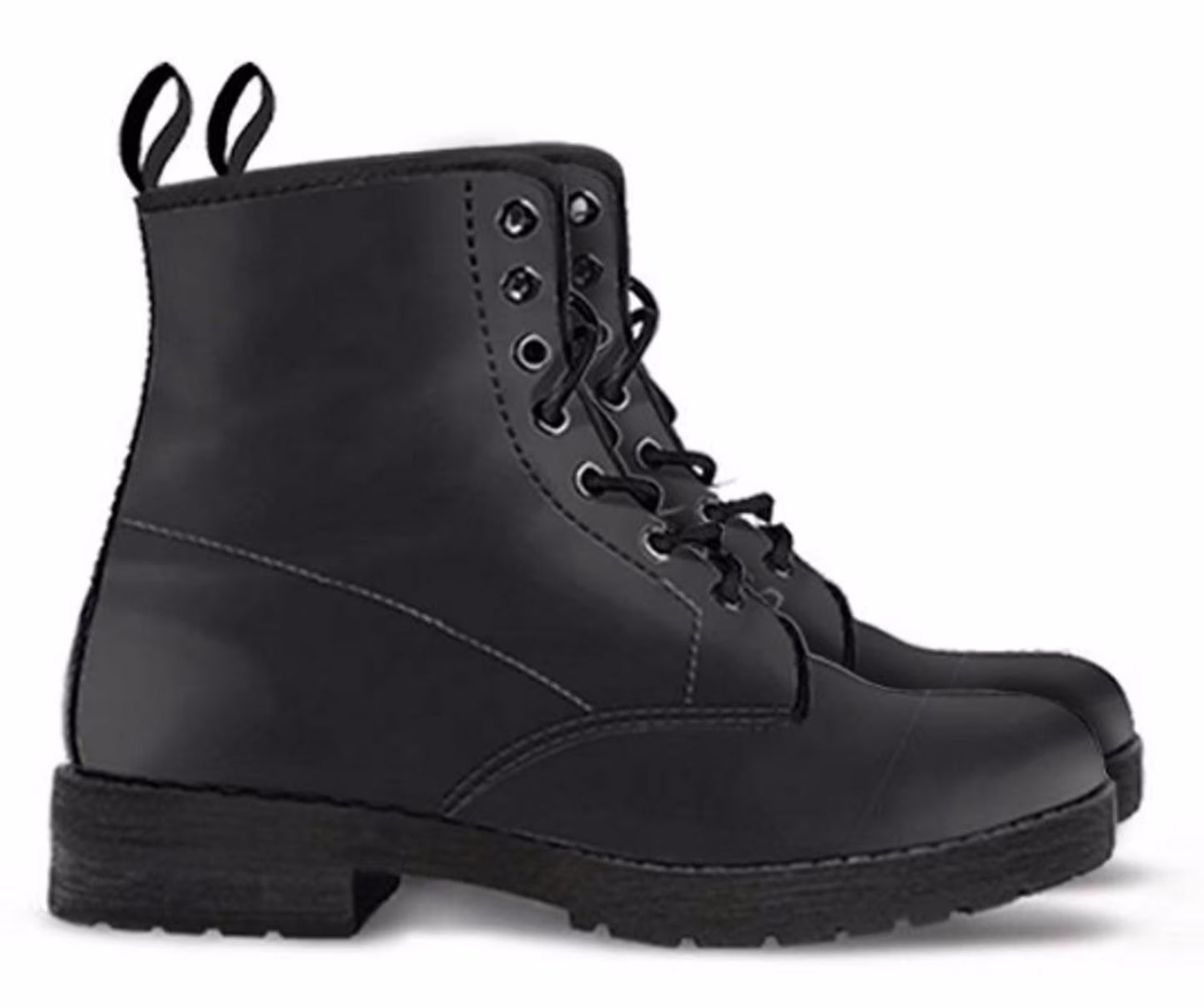 Cannabis Pride Vegan Leather Combat Boots